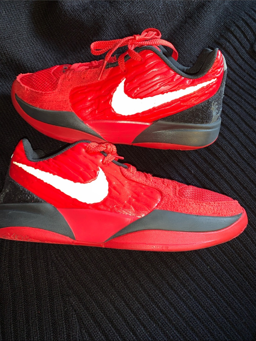 Nike Ja 2 Nightmare inspired by Halloween Red&Black Sneakers size4.5Y/6.5 Women’
